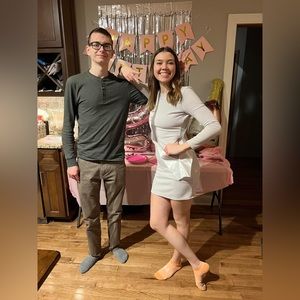 charlotte russe light lavender long sleeve sparkly dress